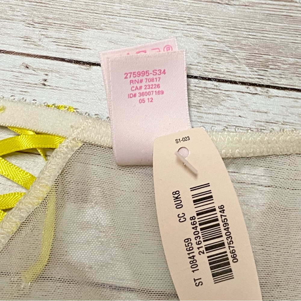 Victoria’s Secret Yellow and Nude Very Sexy Seduction Fashion Show Thong Panty - Picture 8 of 9
